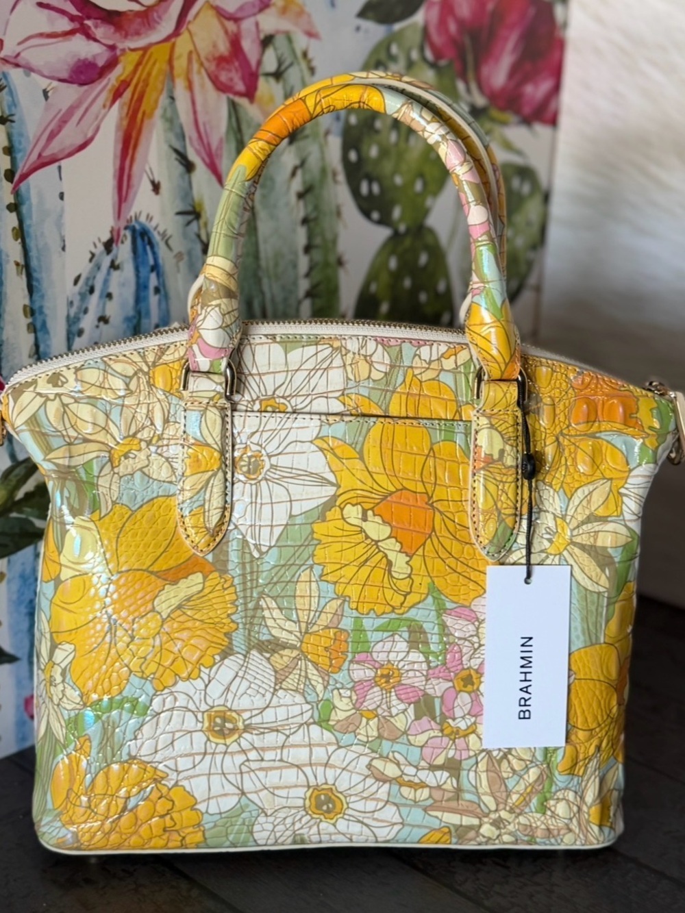 Brahmin DAFFODIL MED DUXBURY NWT Limited Edition FIRM - Picture 7 of 14